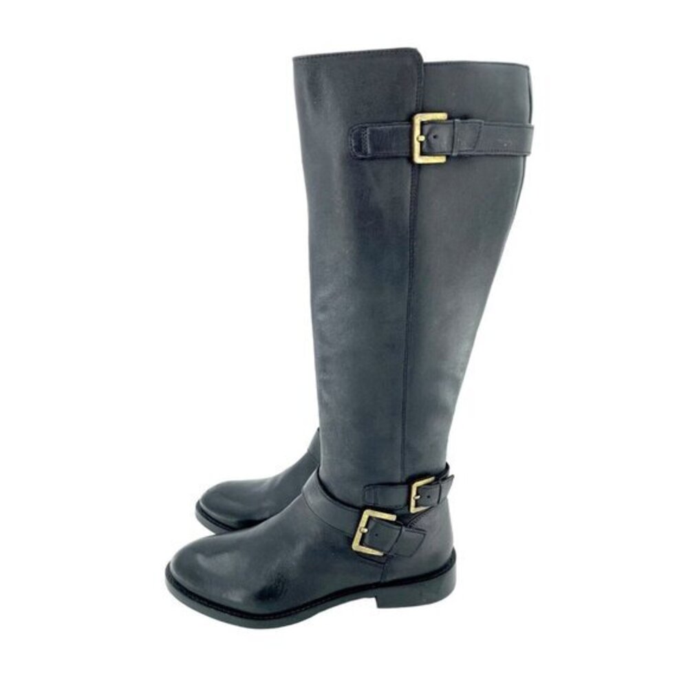 Sam Edelman Boots Moore Black Leather Tall Riding Equestrian New SZ 6.5